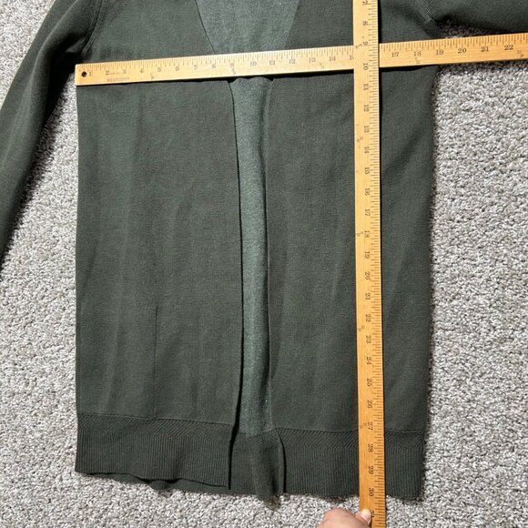 Lululemon Womens Sz M Cardigan Casual Open-Front Knit Long Sleeve Sweater Green - Picture 4 of 8